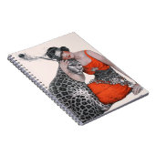 Lady und Leopard Notizblock (Rechte Seite)