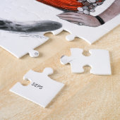 Lady und Leopard Puzzle (Seite)