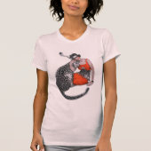 Lady und Leopard T-Shirt (Vorderseite)