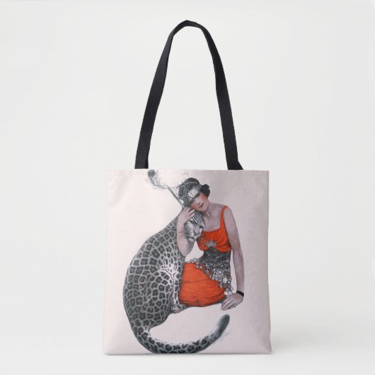 Lady und Leopard Tasche (Vorderseite)