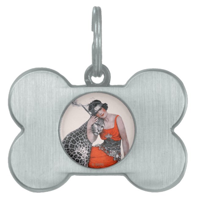 Lady und Leopard Tiermarke (Vorderseite)