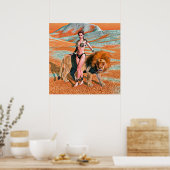 Lady und Lion Poster (Küche)