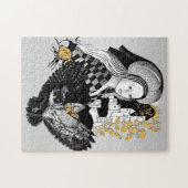 Lady und Nachteule Puzzle (Horizontal)