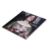 Lady und Rose, John William Waterhouse Fliese (Seite)