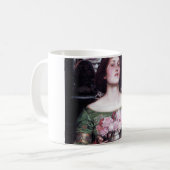 Lady und Rose, John William Waterhouse Kaffeetasse (Vorderseite Links)