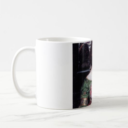 Lady und Rose, John William Waterhouse Kaffeetasse (Links)