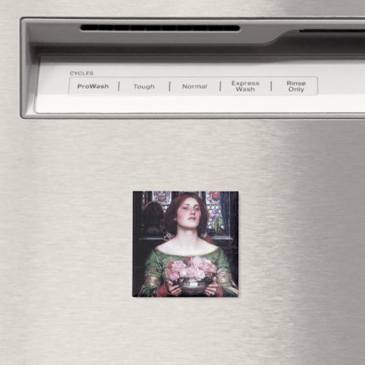 Lady und Rose, John William Waterhouse Magnet (In Situ (Geschirrspüler))