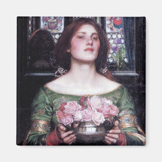 Lady und Rose, John William Waterhouse Magnet (Vorne)