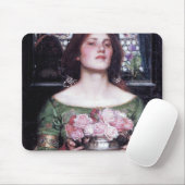 Lady und Rose, John William Waterhouse Mousepad (Mit Mouse)