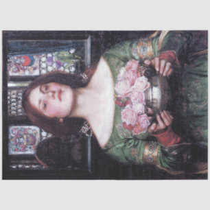 Lady und Rose, John William Waterhouse Seidenpapier