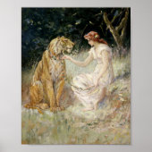 Lady und Tiger | Frederick Stuart Church Poster (Vorne)