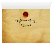 LADY UND UNICORN Blume, Tiere Fantasy Weihnachten (Innenansicht Horizontal (Unten))