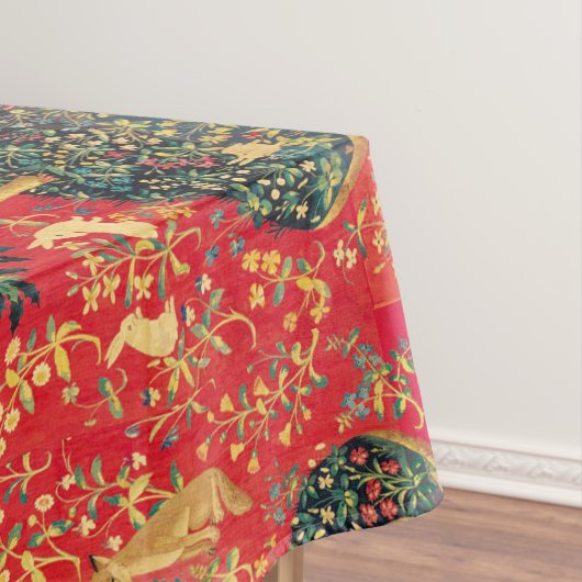 LADY UND UNICORN ,FANTASY-BLUME, TIERE, BLUMENANLA TISCHDECKE (Beispiel)