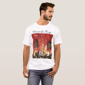 LADY UND UNICORN FÜR MAGIC Fantasy Blume, Tiere T-Shirt (Vorne ganz)