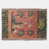 LADY UND UNICORN Lion, Fantasy-Blume, Tiere Decke (Vorderseite)