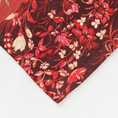 LADY UND UNICORN Lion, Fantasy-Blume, Tiere Fleecedecke (Ecke)