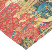 LADY UND UNICORN Lion, Fantasy-Blume, Tiere Kurzer Tischläufer (Ecke)