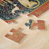 LADY UND UNICORN Lion, Fantasy-Blume, Tiere Puzzle (Seite)