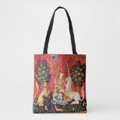 LADY UND UNICORN Lion, Fantasy-Blume, Tiere Tasche (Vorderseite)
