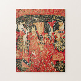 LADY UND UNICORN Riech, Löwe, Blume, Tiere Puzzle