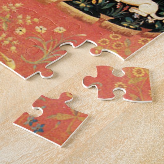 LADY UND UNICORN Sight, Lion, Blume, Tiere Puzzle (Seite)