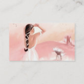 Lady & Unicorn Business Card Visitenkarte (Rückseite)