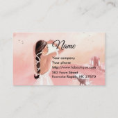 Lady & Unicorn Business Card Visitenkarte (Vorderseite)
