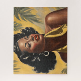 Lady unter den Palmen Puzzle