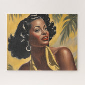 Lady unter den Palmen Puzzle (Horizontal)