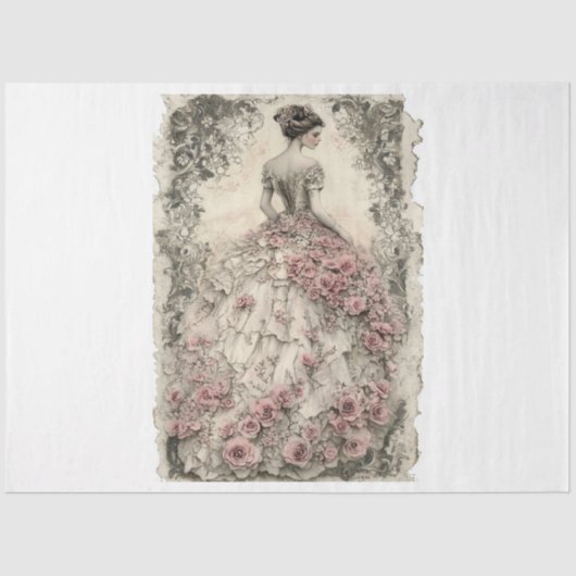 Lady Valentine Seidenpapier (Vorderseite)