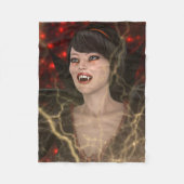 Lady Vamp Fleecedecke (Vorderseite)