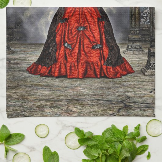 Lady Vamp Handtuch (Gefaltet)