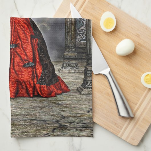 Lady Vamp Handtuch (Viertel Falte)