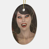 Lady Vamp Keramikornament (Links)