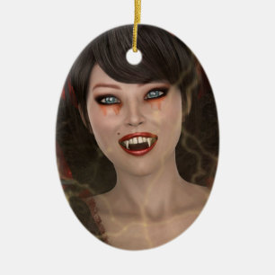 Lady Vamp Keramikornament