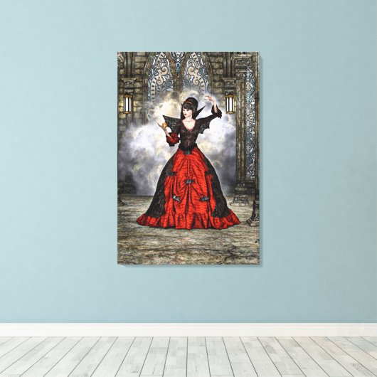 Lady Vamp Leinwanddruck (Insitu (Holzboden))