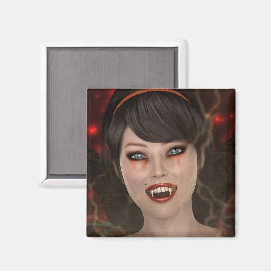 Lady Vamp Magnet (Vorderseite/Rückseite)