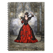 Lady Vamp Notizblock (Vorderseite)