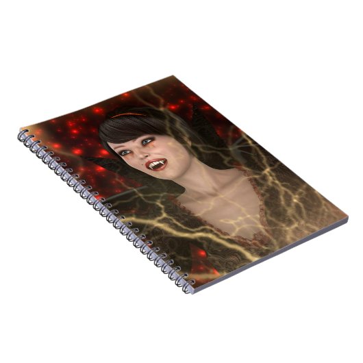 Lady Vamp Notizblock (Rechte Seite)