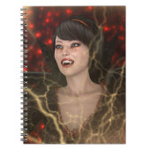 Lady Vamp Notizblock (Vorderseite)