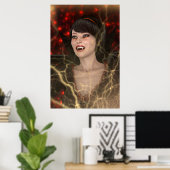 Lady Vamp Poster (Heimbüro)