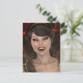 Lady Vamp Postkarte (Stehend Vorderseite)