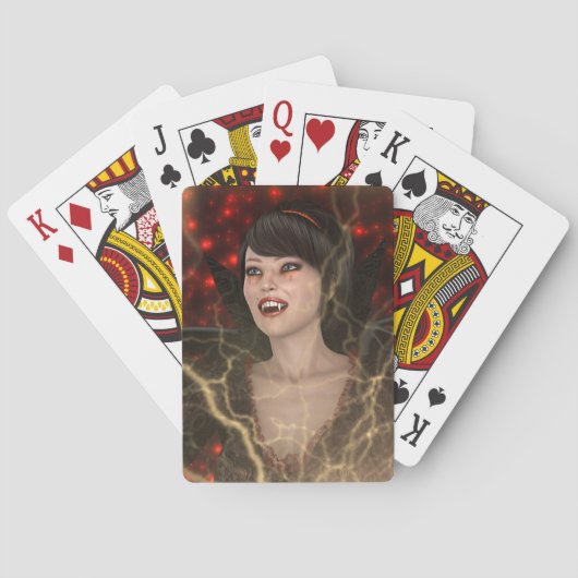 Lady Vamp Spielkarten (Rückseite)