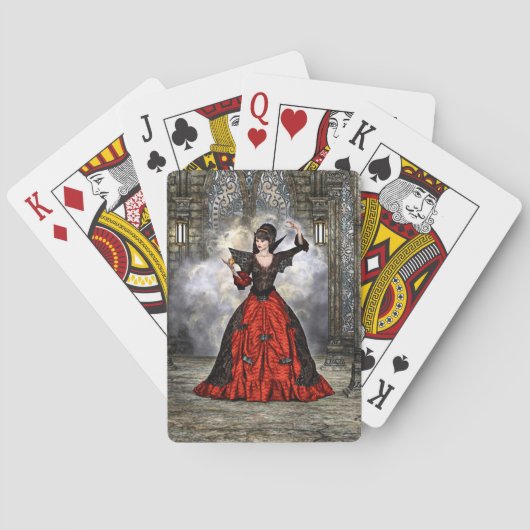 Lady Vamp Spielkarten (Rückseite)