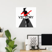Lady Victory Runner Poster (Heimbüro)