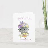 Lady Violet Black Mops Osterkarte Karte (Vorderseite)