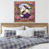 Lady Violet Pudel  Leinwanddruck (Insitu (Schlafzimmer))