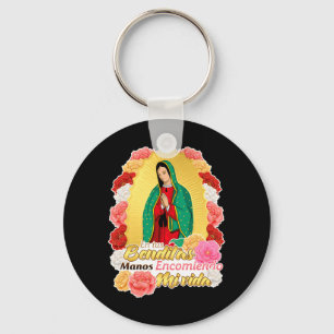 Lady Virgen De Guadalupe Heilige Jungfrau Maria Ro Schlüsselanhänger