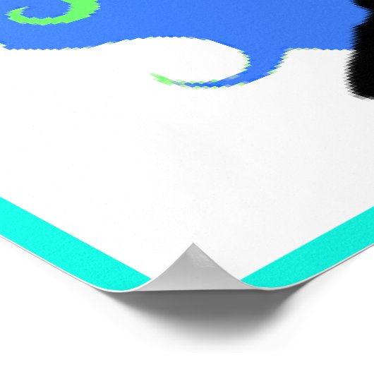 Lady Volleyball Graphic Poster (Ecke)