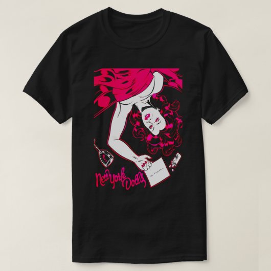 Lady von New York Doll (Pink) T-Shirt (Design vorne)